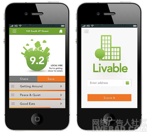 Livable租房评价App应用广告案例